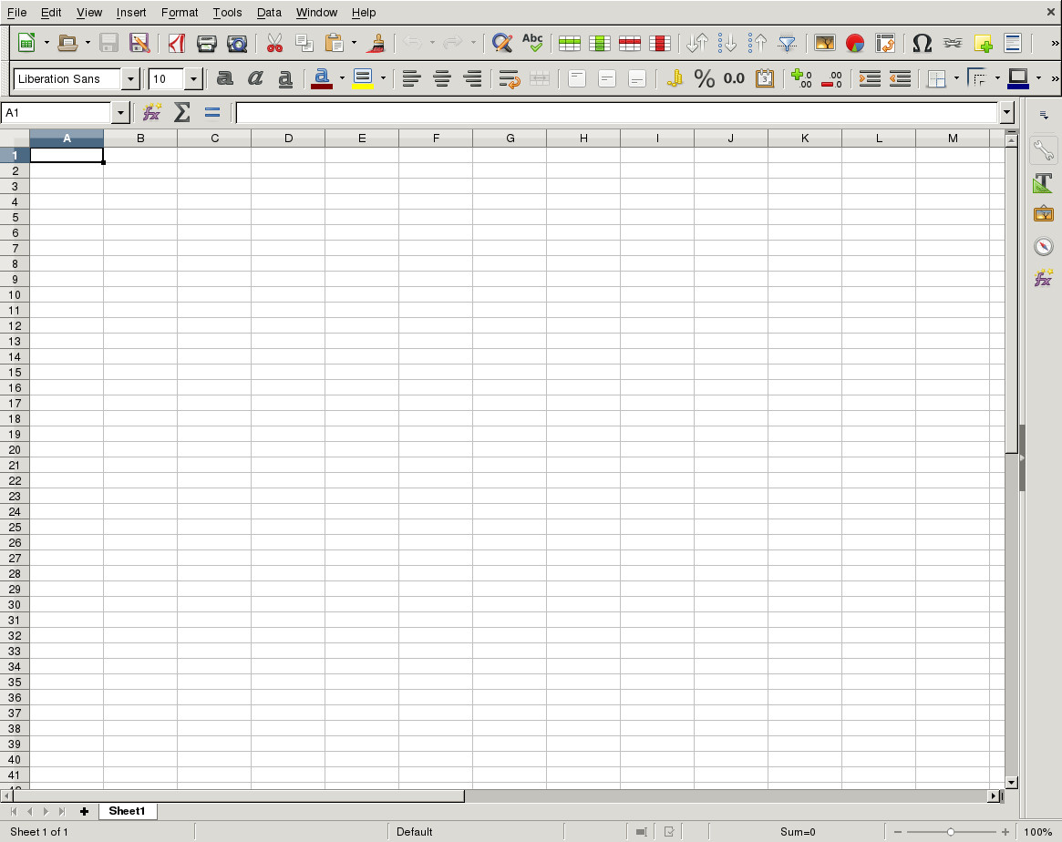 Calc Spreadsheet